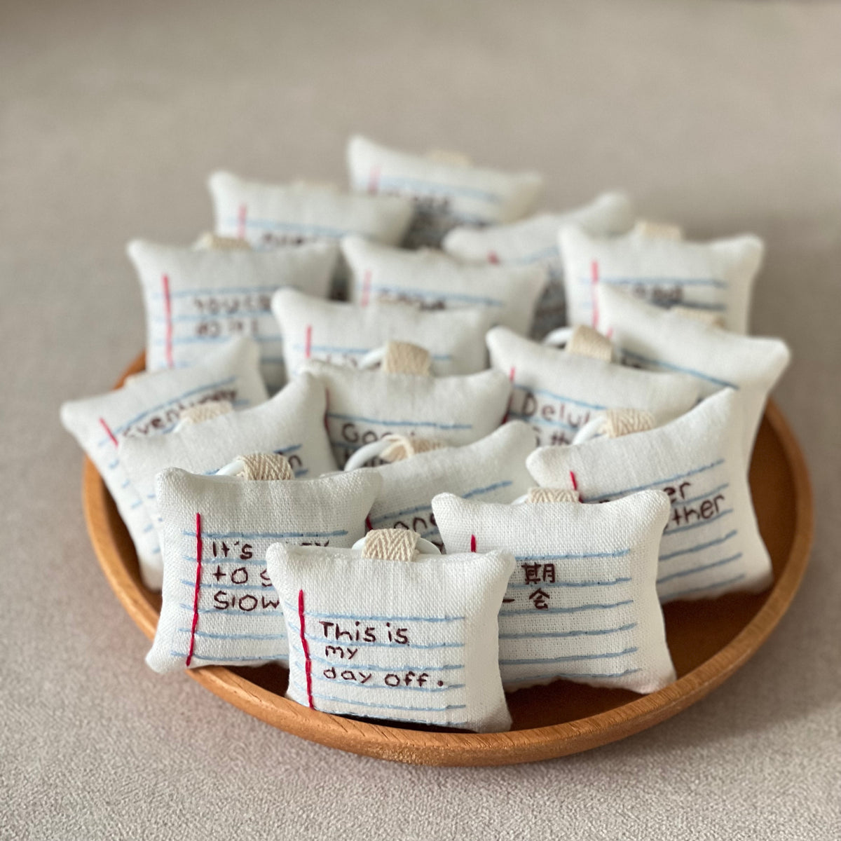 Pocket Note for Gentle Days (Small) | Bag Charm / Keychain