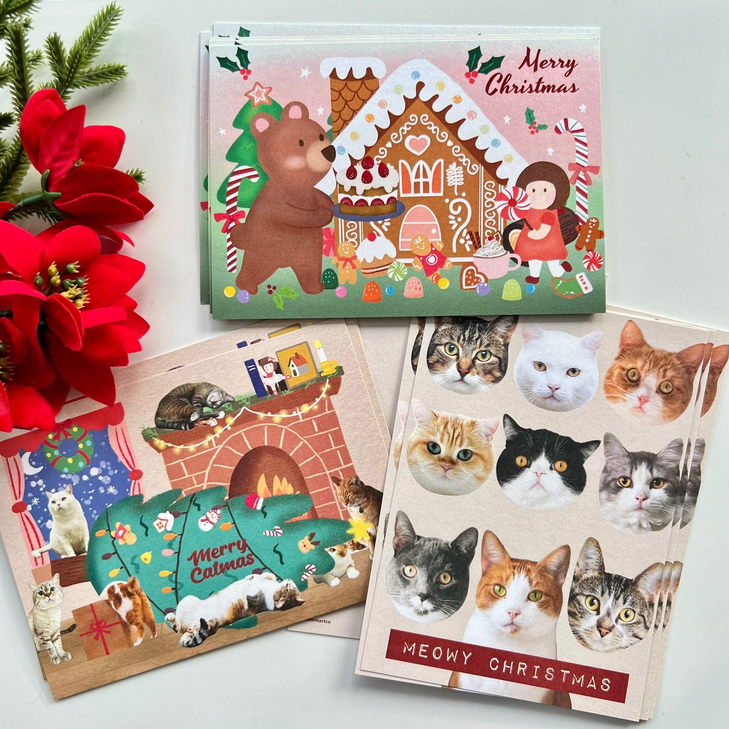 Merry Catmas | Postcard