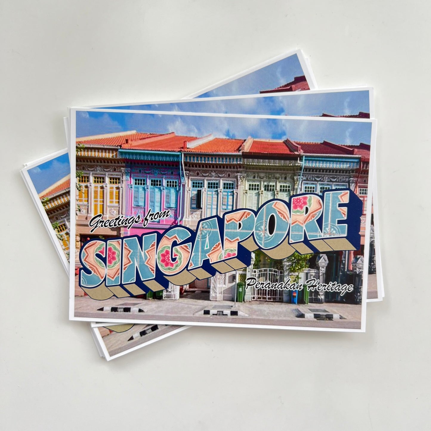 Big Letters Peranakan Greetings From Singapore | Postcard