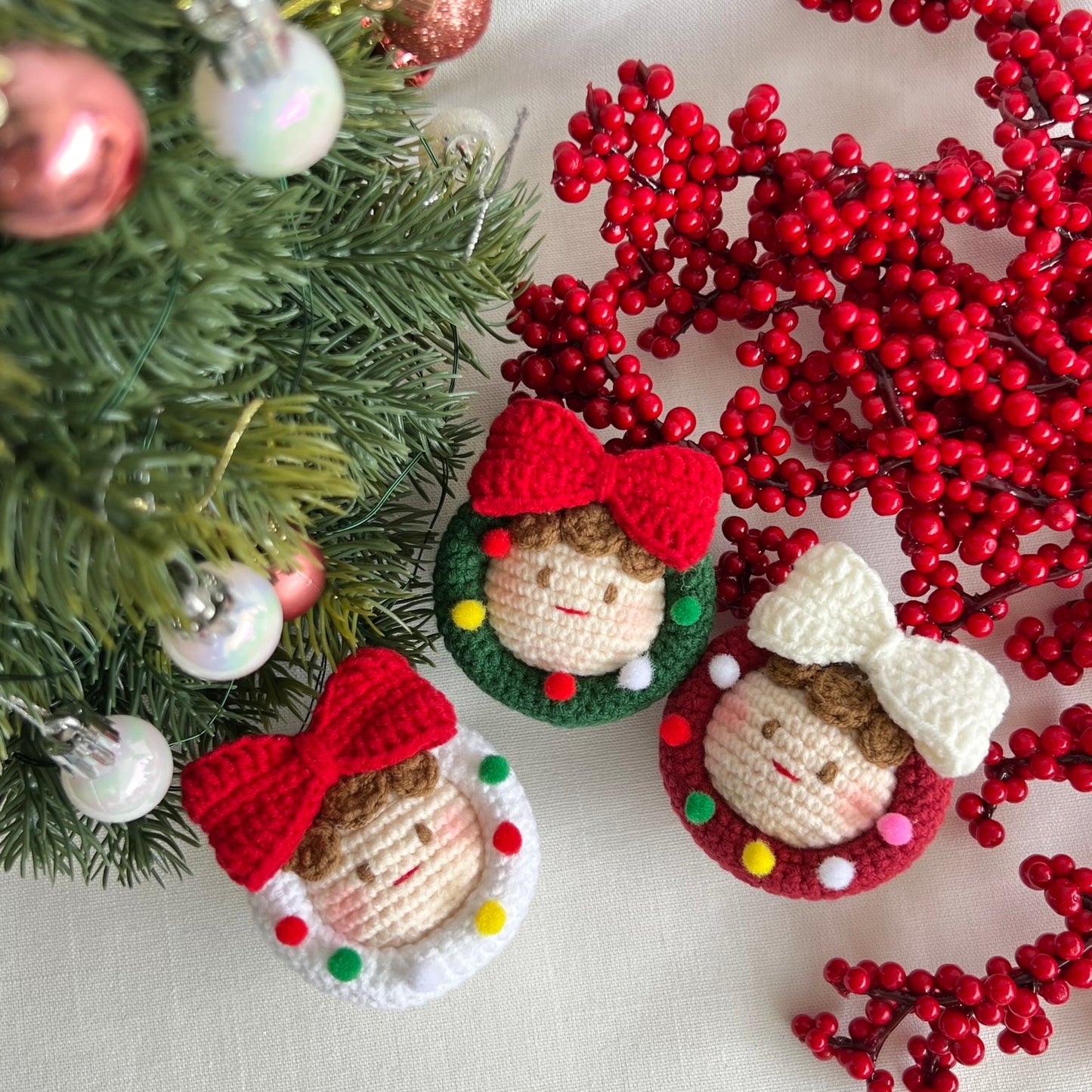 Festive Crochet Pals Collection | Bag Charm / Keychain / Display