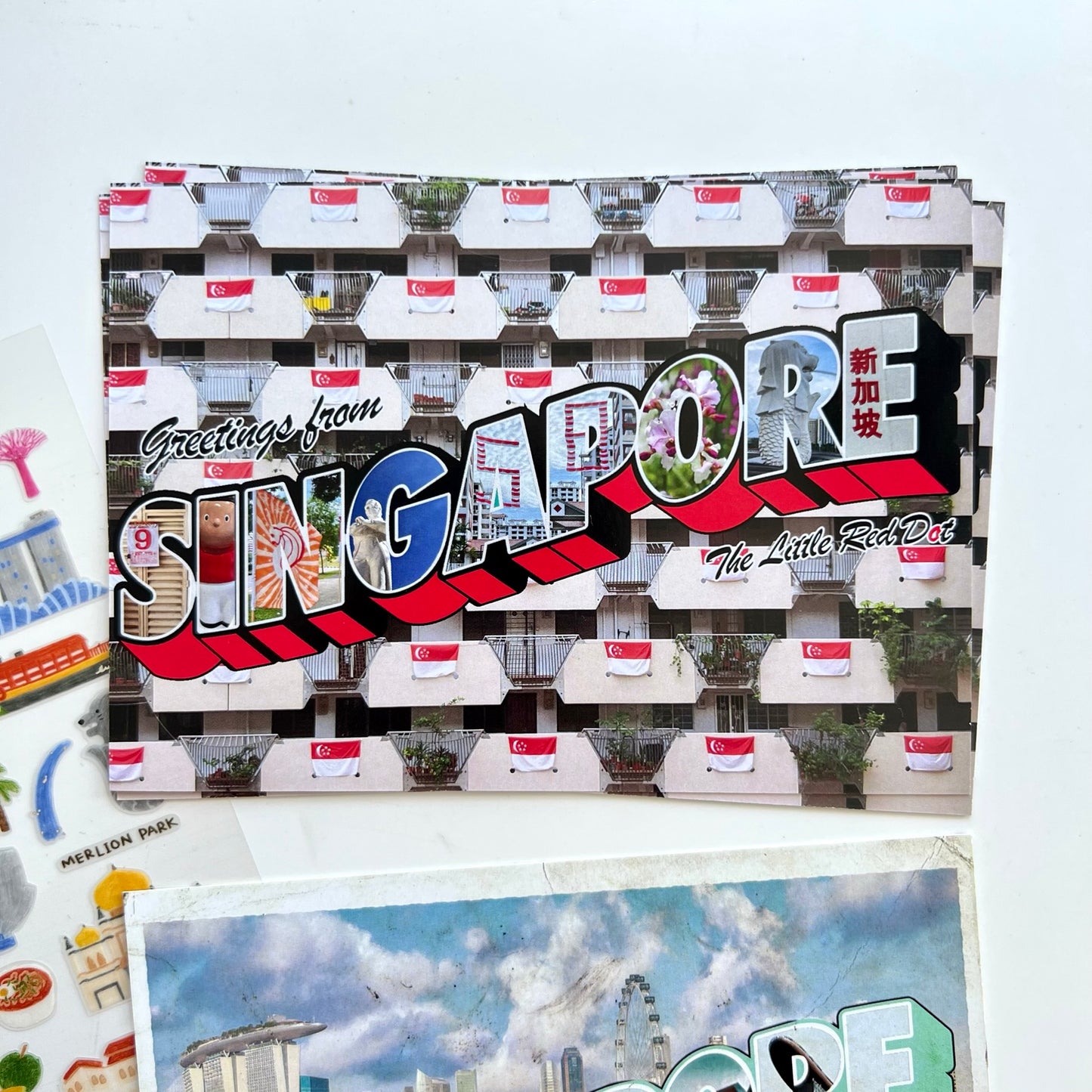 Big Letters National Day Greetings From Singapore | Postcard