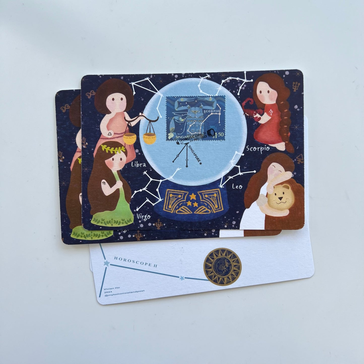 Horoscope Leo Virgo Libra Scorpio | Postcard / Maxicard
