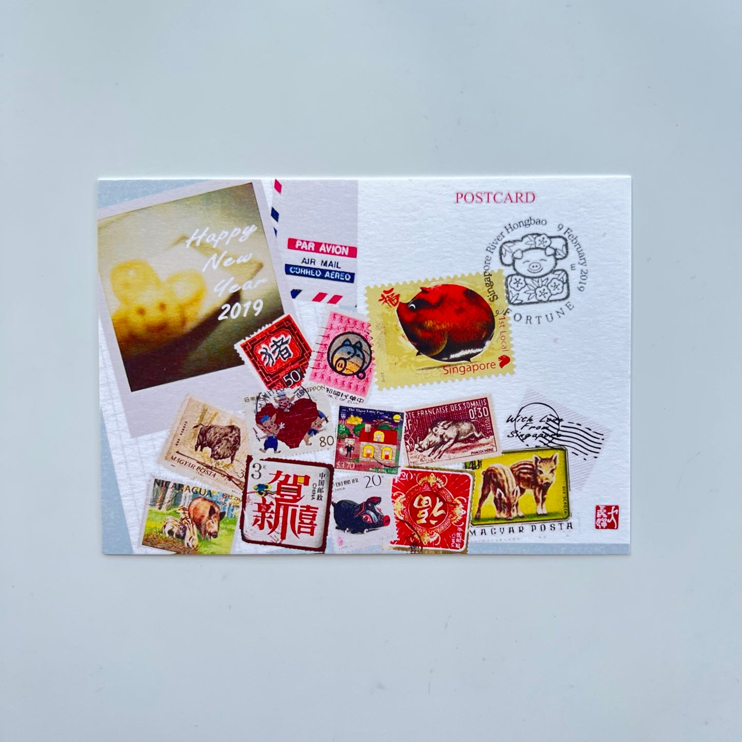 Year Of the Pig Singapore Chinese New Year | Postcard / Maxicard