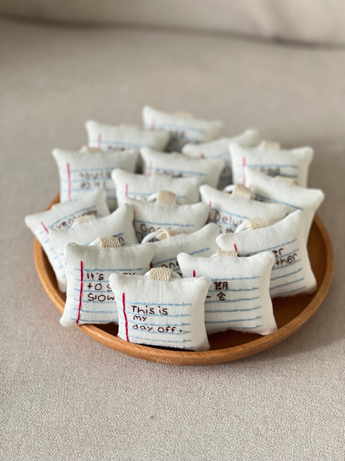 Pocket Note for Gentle Days (Small) | Bag Charm / Keychain