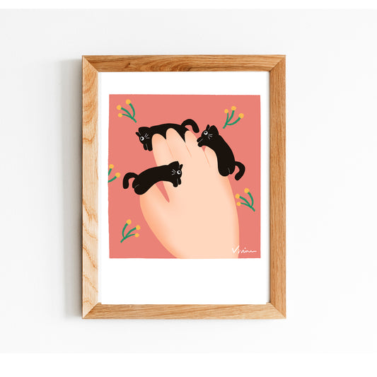 Cat Is All Around | Art Print