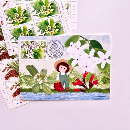 Flora of Singapore's Freshwater Swamp Forests | Postcard / Maxicard
