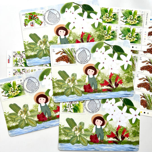 Flora of Singapore's Freshwater Swamp Forests | Postcard / Maxicard