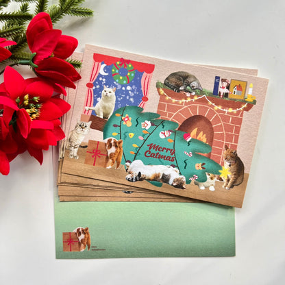 Merry Catmas | Postcard