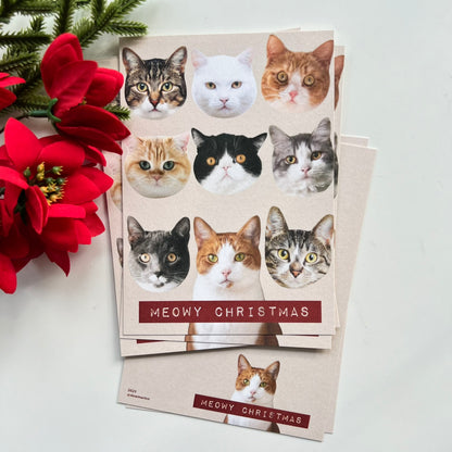 Meowy Christmas | Postcard