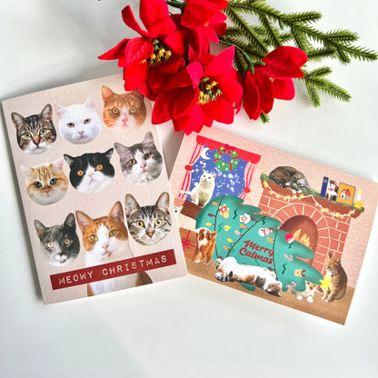 Merry Catmas Christmas Card | Greeting Card