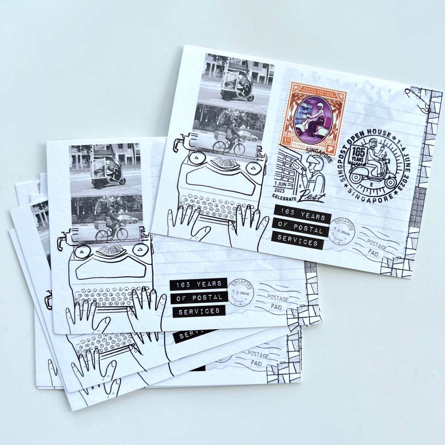 Singapore 165 Years of Postal Service | Postcard / Maxicard