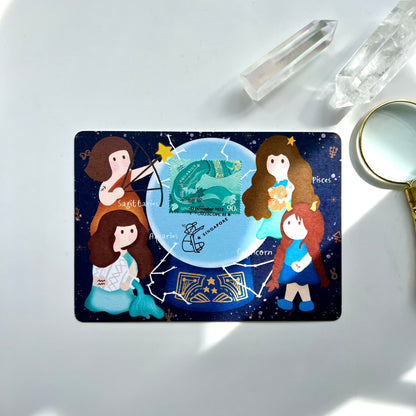 Horoscope Sagittarius Capricorn Aquarius Pisces  | Postcard / Maxicard