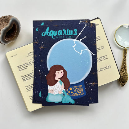 Horoscope Sagittarius Capricorn Aquarius Pisces  | Postcard / Maxicard