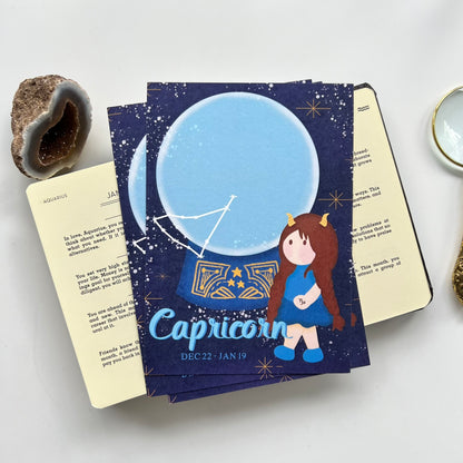 Horoscope Sagittarius Capricorn Aquarius Pisces  | Postcard / Maxicard