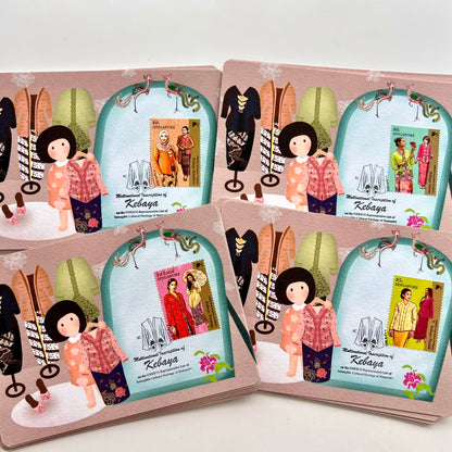 Multinational Inscription of Kebaya | Postcard / Maxicard