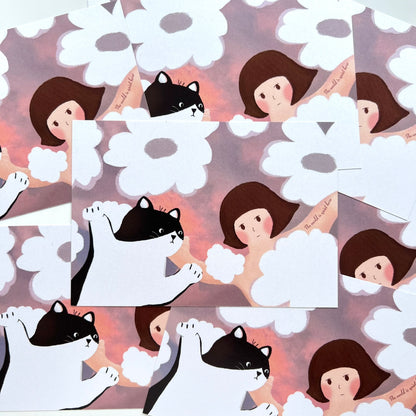 Dreamy Cloud The World Is Quiet Here| Postcard