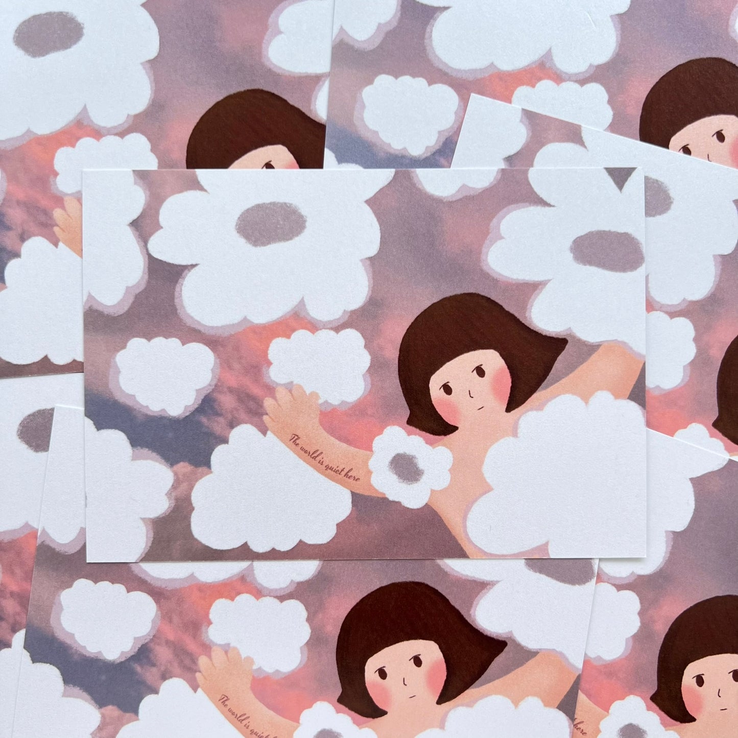 Dreamy Cloud The World Is Quiet Here| Postcard