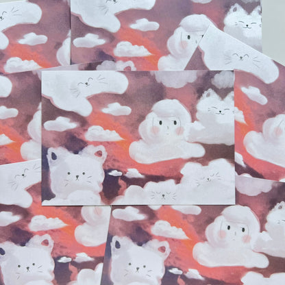 Dreamy Cloud The World Is Quiet Here| Postcard