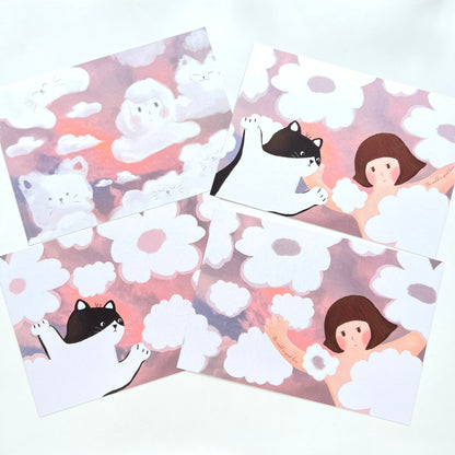 Dreamy Cloud The World Is Quiet Here| Postcard