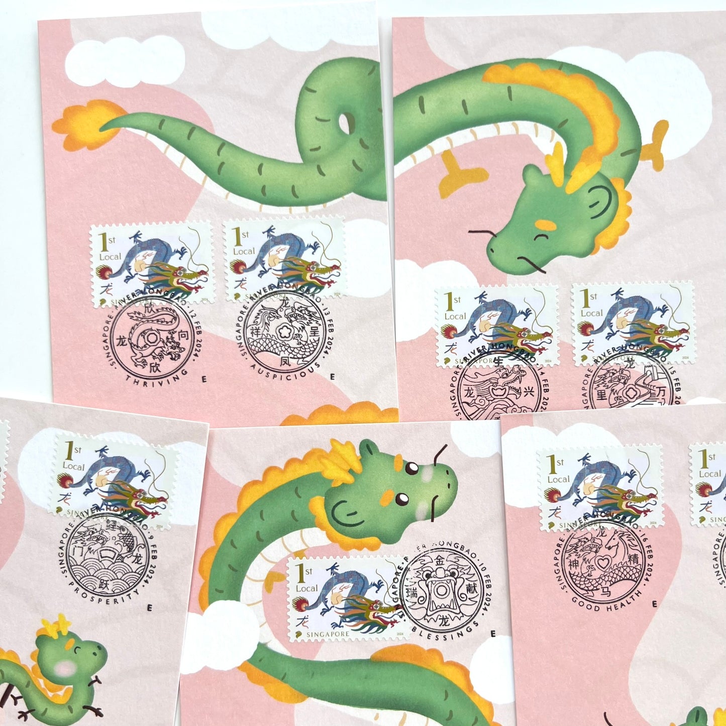 Year Of the Dragon Chinese New Year | Maxicard Set