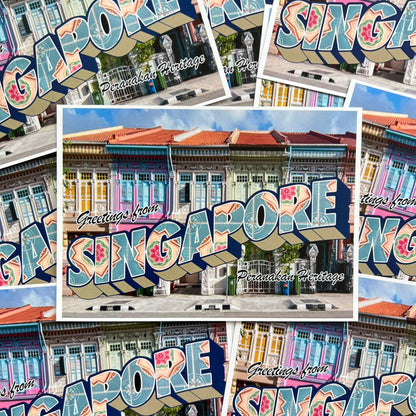 Big Letters Peranakan Greetings From Singapore | Postcard