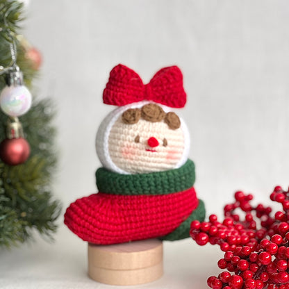 Festive Crochet Pals Collection | Bag Charm / Keychain / Display