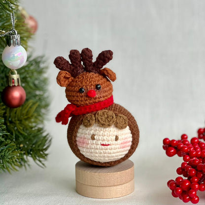 Festive Crochet Pals Collection | Bag Charm / Keychain / Display