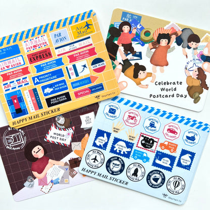 Happy Mail Airmail Sticker | Sticker Sheet