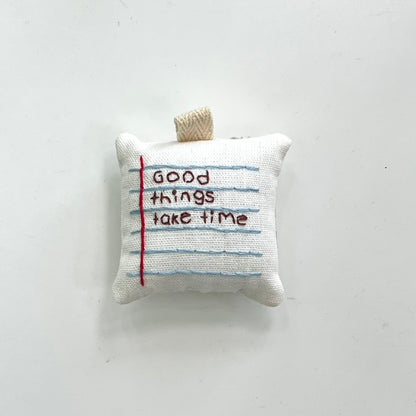 Pocket Note for Gentle Days (Small) | Bag Charm / Keychain