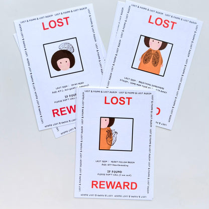 Lost And Found Human Organ Poster | Postcard
