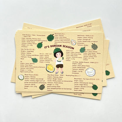 Singapore Durian Type | Postcard
