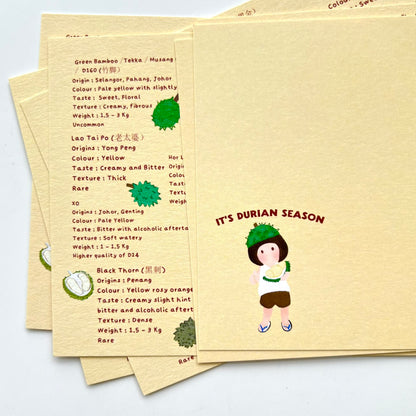 Singapore Durian Type | Postcard