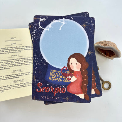 Horoscope Leo Virgo Libra Scorpio | Postcard / Maxicard