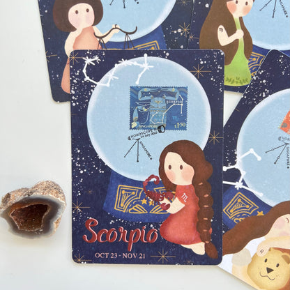 Horoscope Leo Virgo Libra Scorpio | Postcard / Maxicard