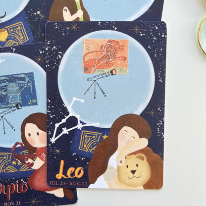 Horoscope Leo Virgo Libra Scorpio | Postcard / Maxicard