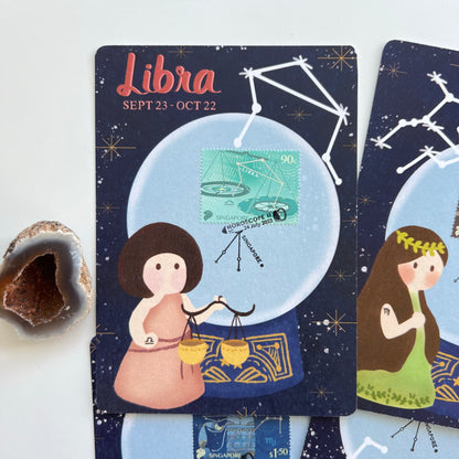 Horoscope Leo Virgo Libra Scorpio | Postcard / Maxicard