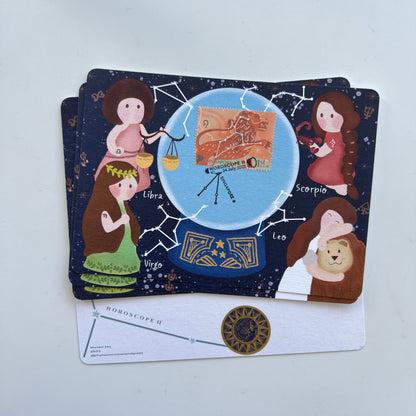 Horoscope Leo Virgo Libra Scorpio | Postcard / Maxicard