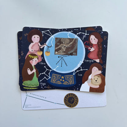 Horoscope Leo Virgo Libra Scorpio | Postcard / Maxicard