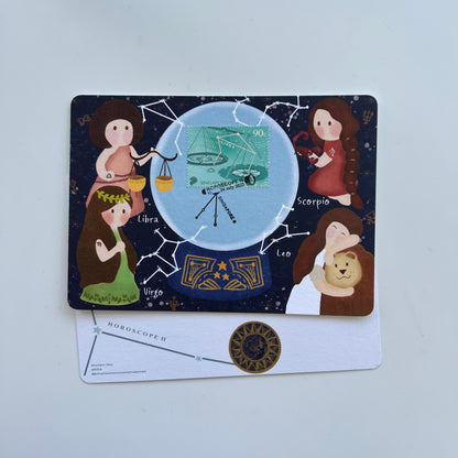 Horoscope Leo Virgo Libra Scorpio | Postcard / Maxicard