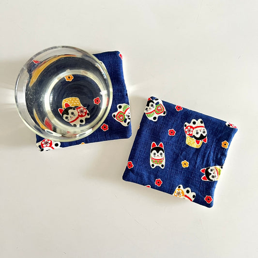 Maneki-neko Cat Fabric Coaster | Coaster