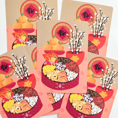A table for Good Luck | Postcard