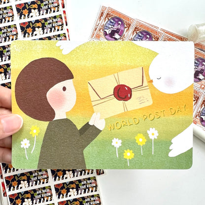 World Post Day Dove Mail | Postcard