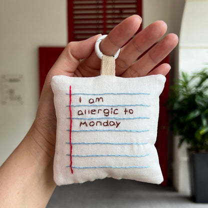 Pocket Note for Gentle Days (Big) | Bag Charm / Keychain