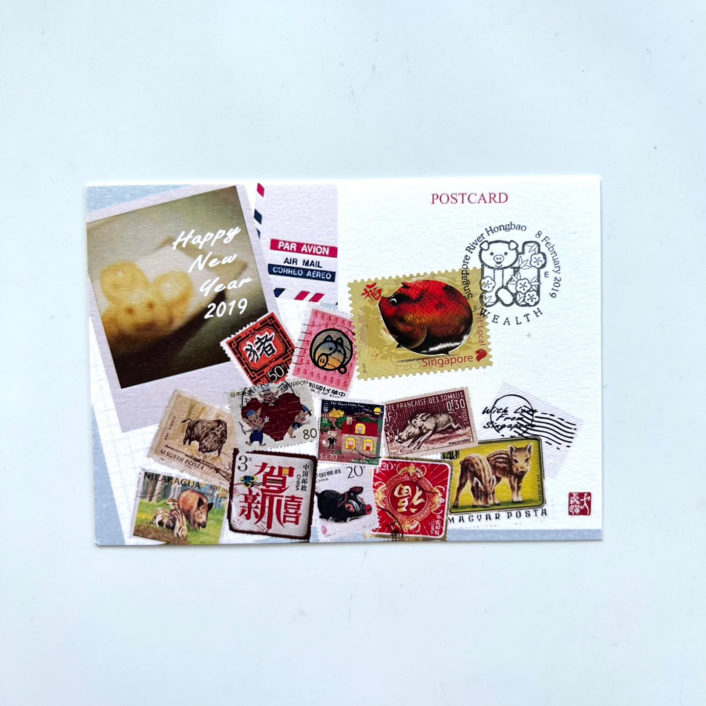 Year Of the Pig Singapore Chinese New Year | Postcard / Maxicard