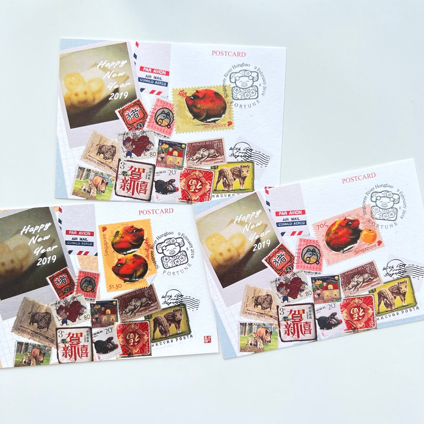 Year Of the Pig Singapore Chinese New Year | Postcard / Maxicard