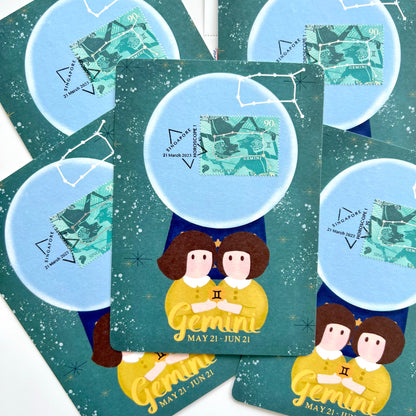 Horoscope Aries Taurus Gemini Cancer | Postcard / Maxicard