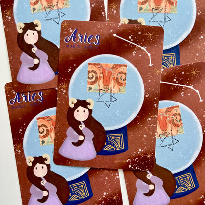 Horoscope Aries Taurus Gemini Cancer | Postcard / Maxicard