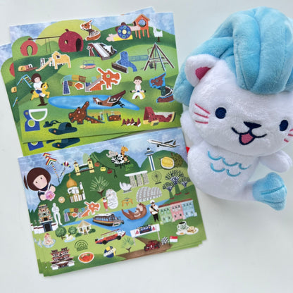 Singapore Old School Playground Map | Postcard