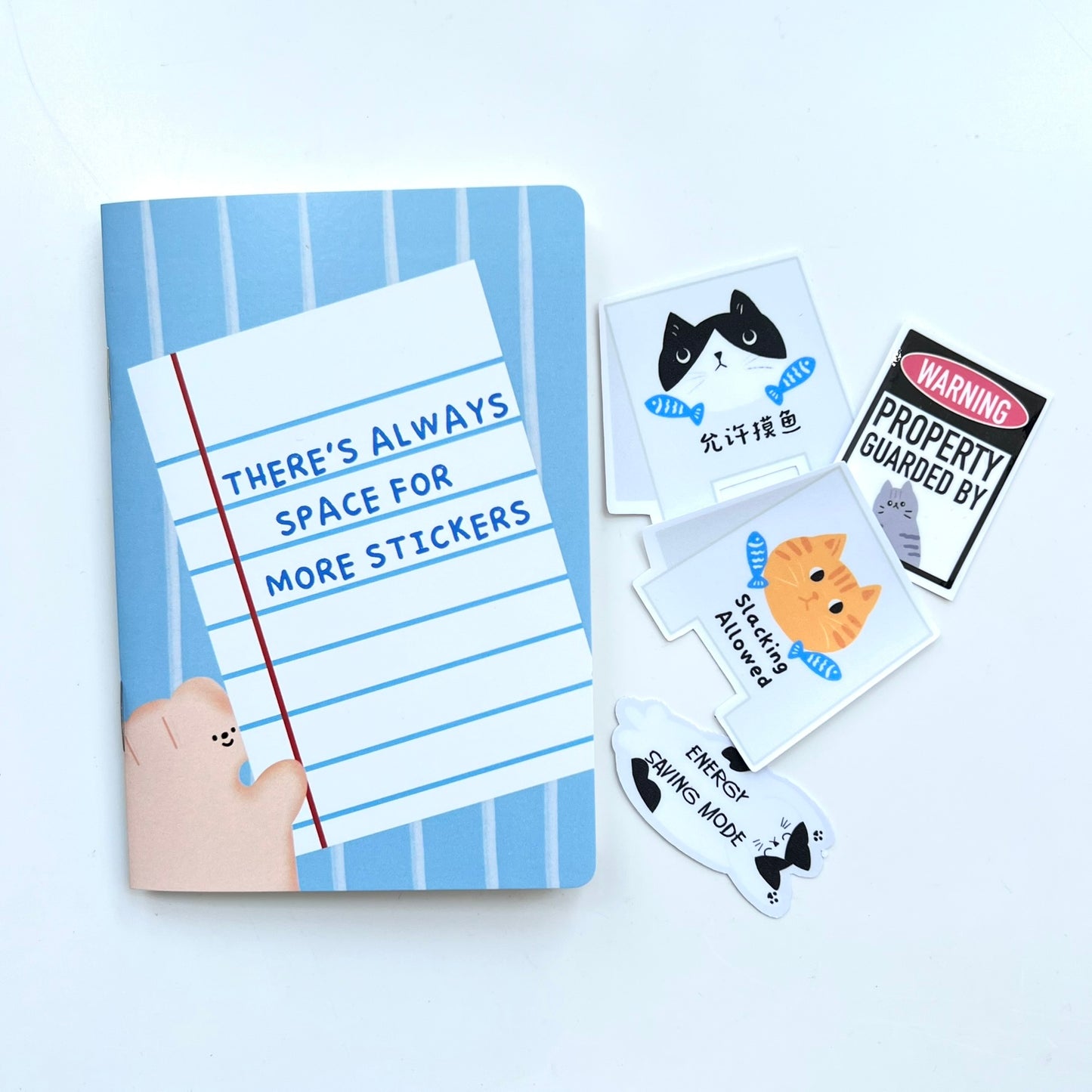 Reusable Sticker Collection Organizing Book - There's Always Space For More Stickers (A6)