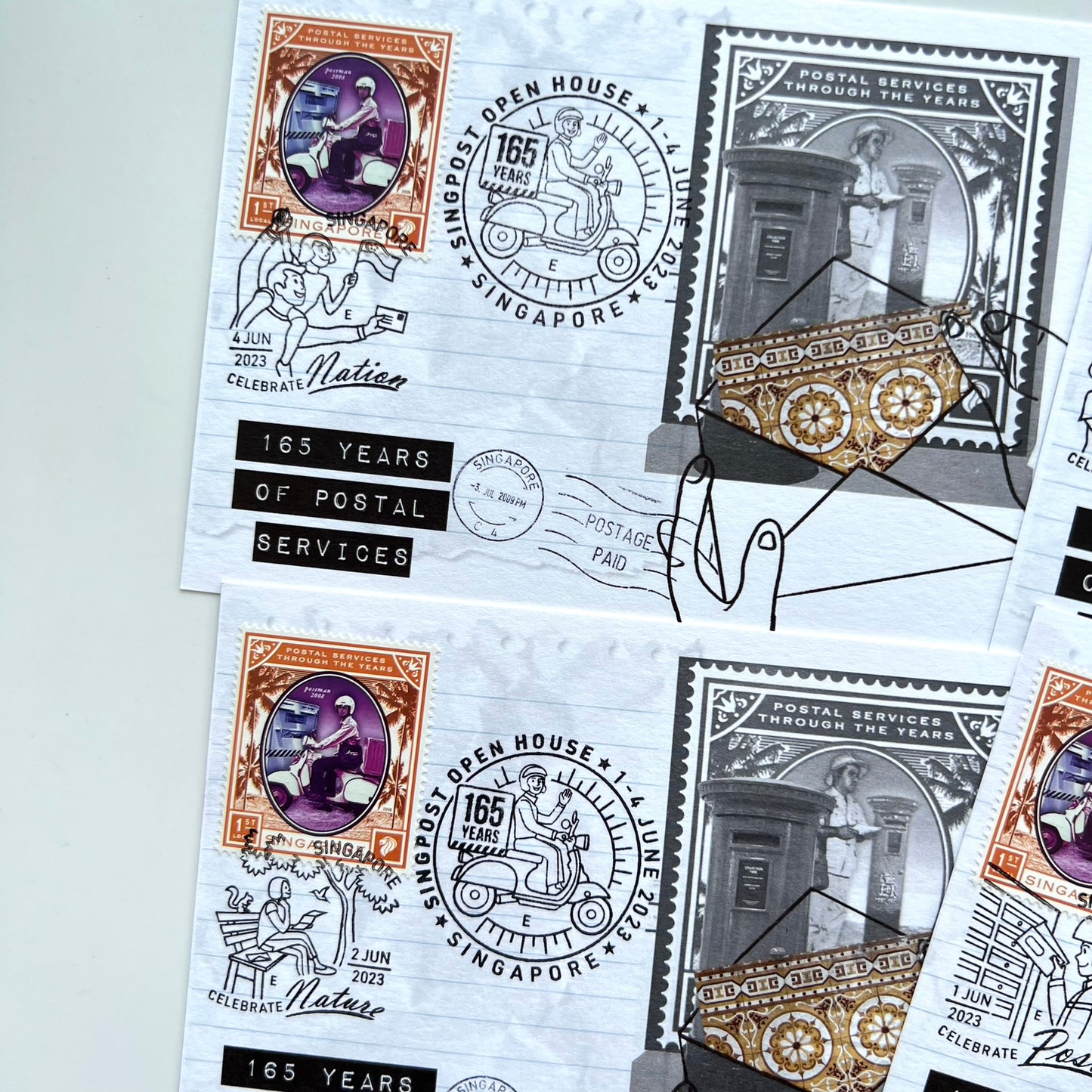 Singapore 165 Years of Postal Service | Postcard / Maxicard